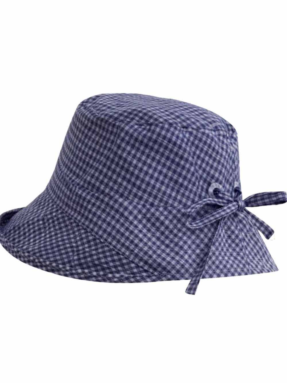 Curved-brim Plaid Fisherman Womens Vacation Sun Hat